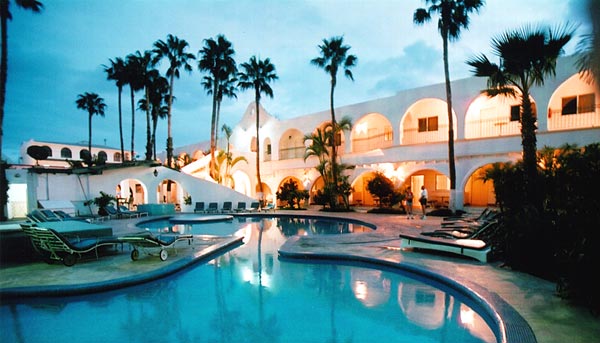 Courtyard in the evening